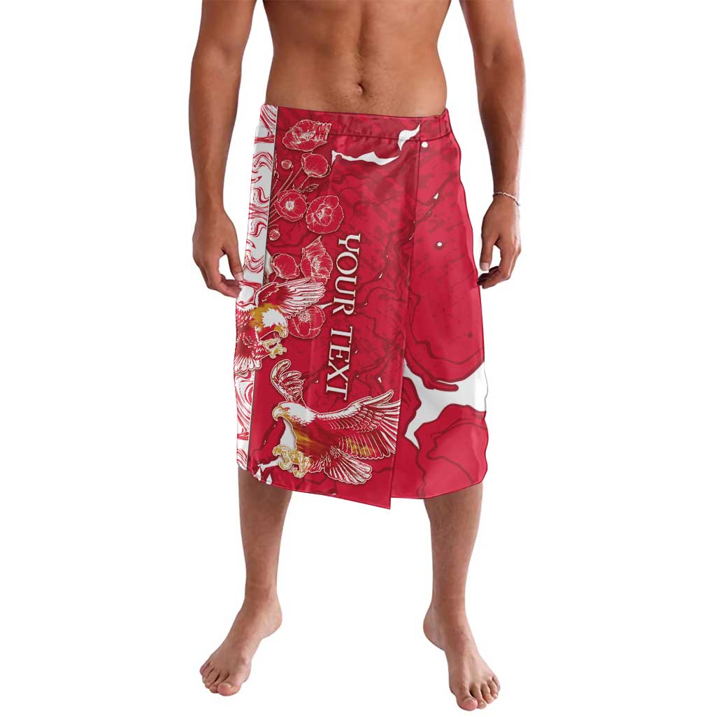 Personalized Poland Lavalava Two White Eagles Fighting - Wonder Print Shop
