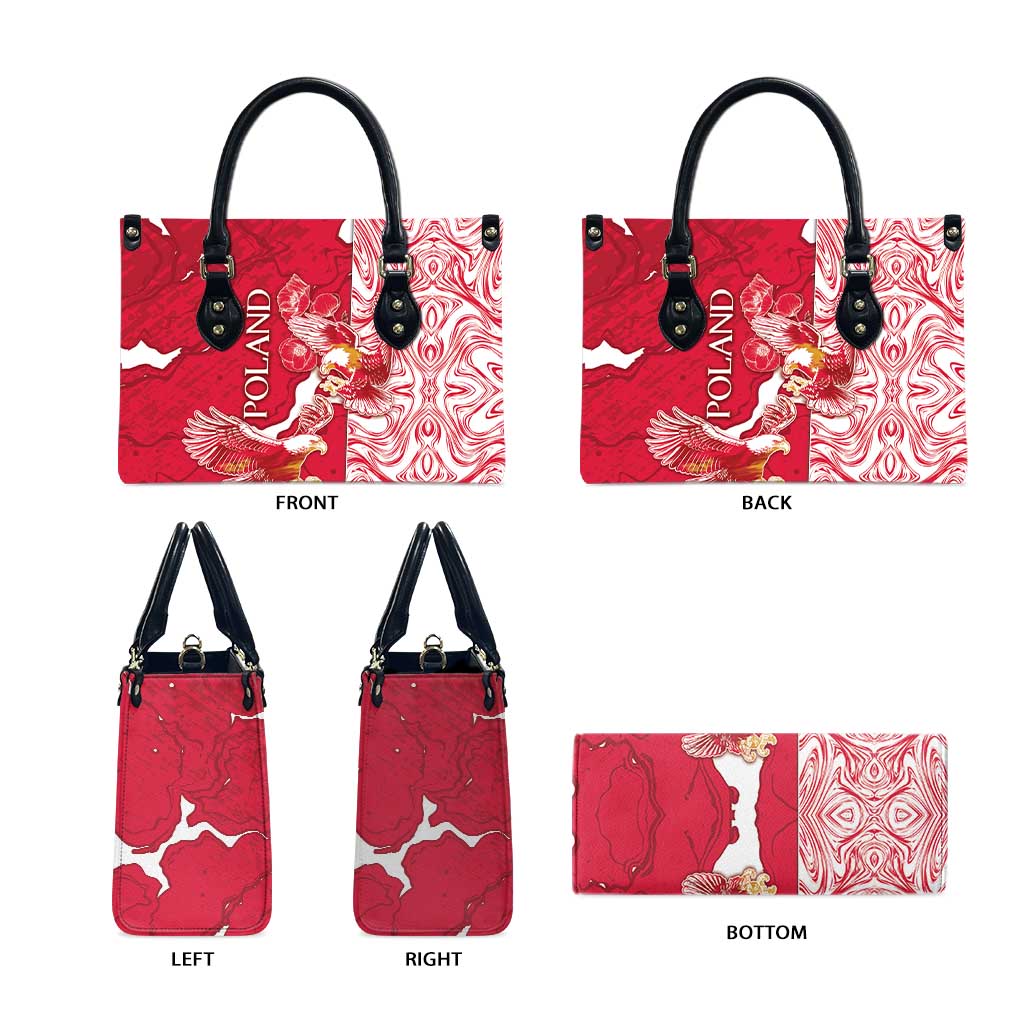 Poland Leather Bag Two White Eagles Fighting - Wonder Print Shop
