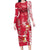 Personalized Poland Long Sleeve Bodycon Dress Two White Eagles Fighting - Wonder Print Shop