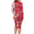 Personalized Poland Long Sleeve Bodycon Dress Two White Eagles Fighting - Wonder Print Shop