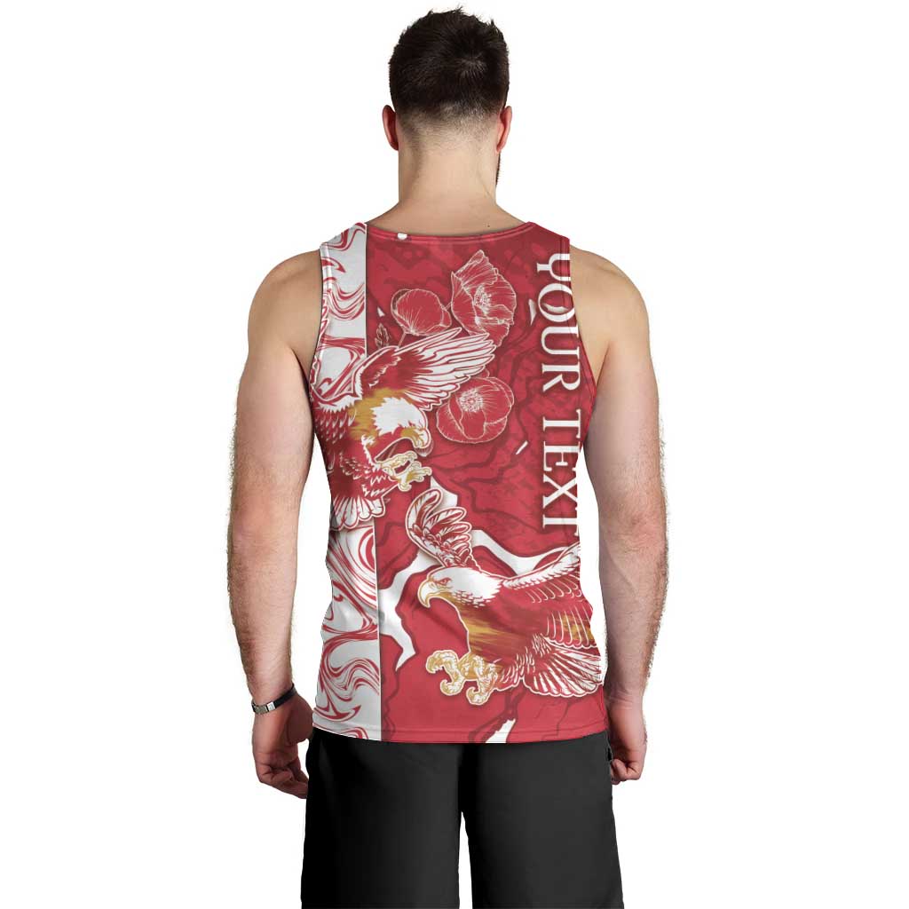 Personalized Poland Men Tank Top Two White Eagles Fighting - Wonder Print Shop