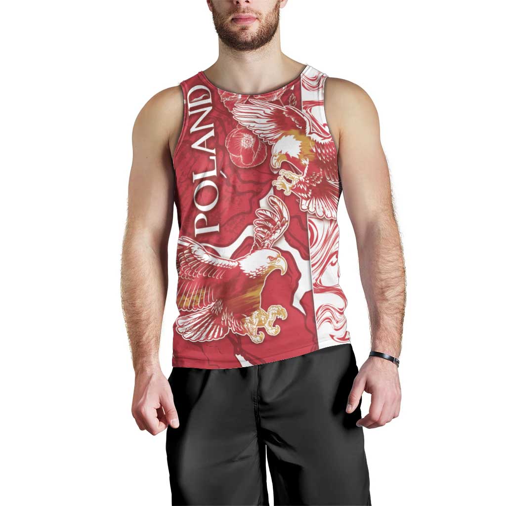 Personalized Poland Men Tank Top Two White Eagles Fighting - Wonder Print Shop