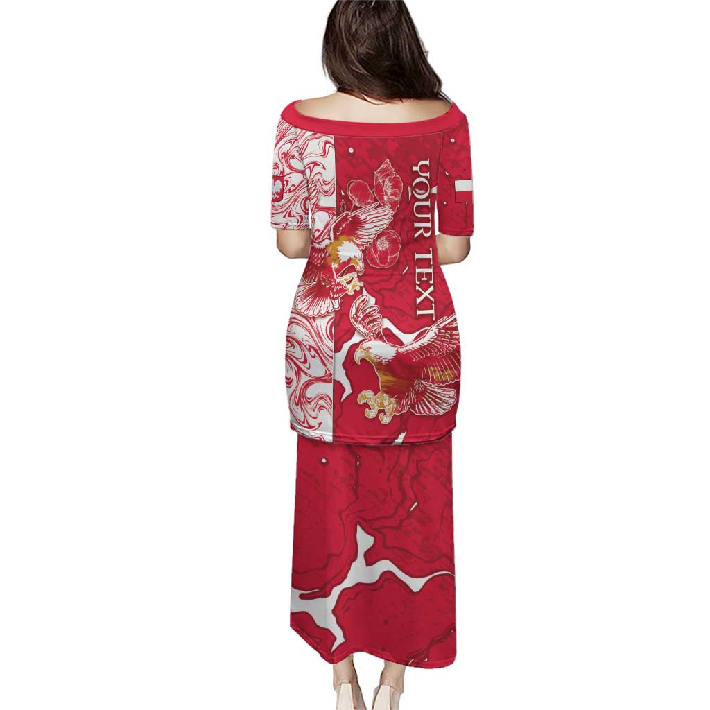 Personalized Poland Puletasi Two White Eagles Fighting - Wonder Print Shop