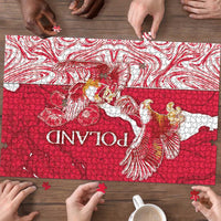 Poland Puzzle Two White Eagles Fighting - Wonder Print Shop