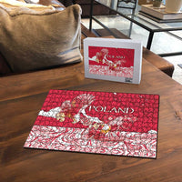 Poland Puzzle Two White Eagles Fighting - Wonder Print Shop