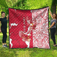 Poland Quilt Two White Eagles Fighting - Wonder Print Shop