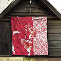 Poland Quilt Two White Eagles Fighting - Wonder Print Shop