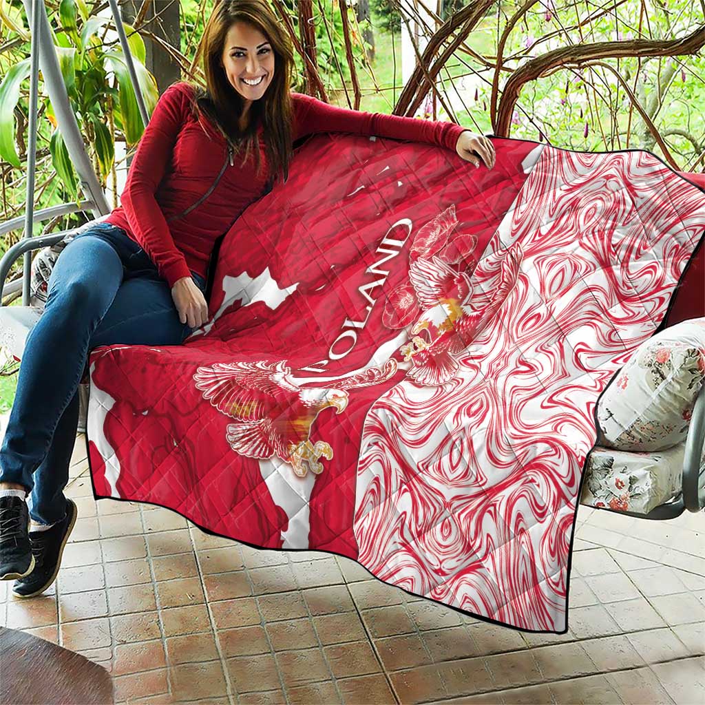 Poland Quilt Two White Eagles Fighting - Wonder Print Shop