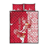 Poland Quilt Bed Set Two White Eagles Fighting - Wonder Print Shop