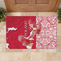 Poland Rubber Doormat Two White Eagles Fighting - Wonder Print Shop