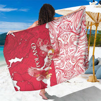 Poland Sarong Two White Eagles Fighting - Wonder Print Shop