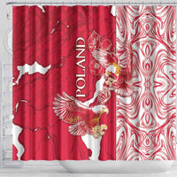 Poland Shower Curtain Two White Eagles Fighting - Wonder Print Shop