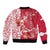 Personalized Poland Sleeve Zip Bomber Jacket Two White Eagles Fighting - Wonder Print Shop