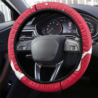 Poland Steering Wheel Cover Two White Eagles Fighting - Wonder Print Shop