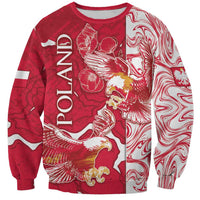Personalized Poland Sweatshirt Two White Eagles Fighting - Wonder Print Shop