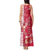 Personalized Poland Tank Maxi Dress Two White Eagles Fighting - Wonder Print Shop