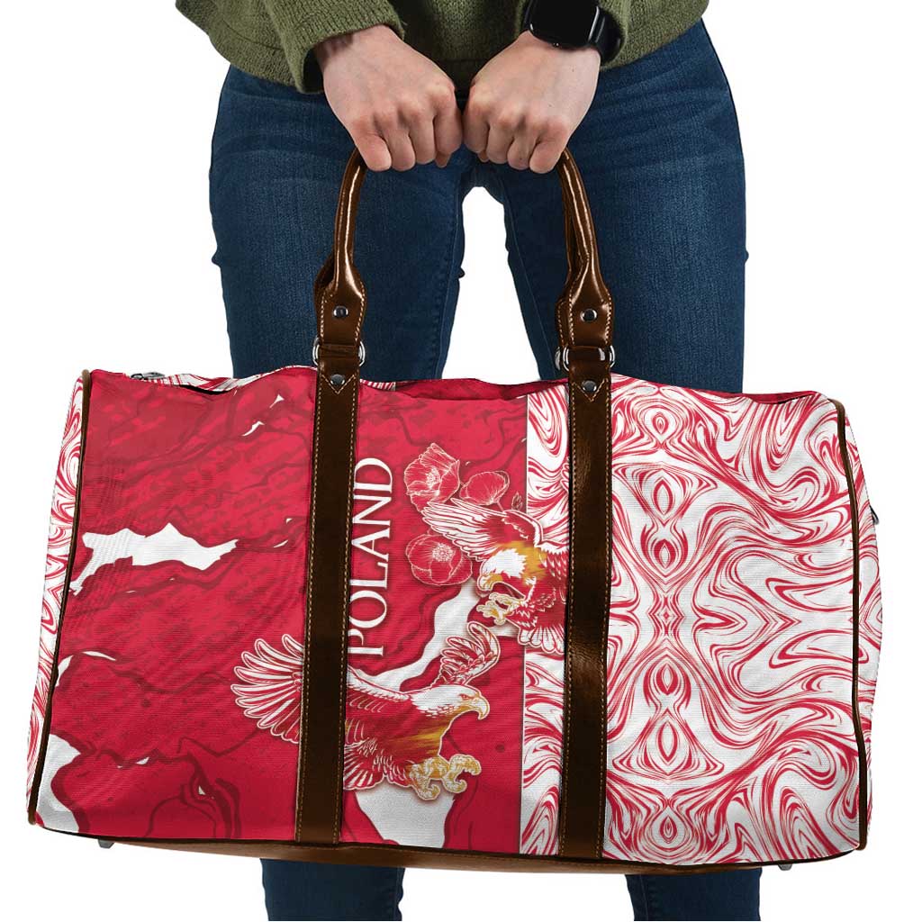 Poland Travel Bag Two White Eagles Fighting - Wonder Print Shop