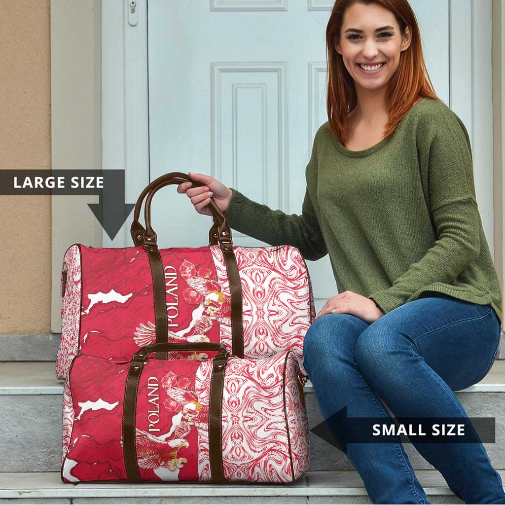 Poland Travel Bag Two White Eagles Fighting - Wonder Print Shop
