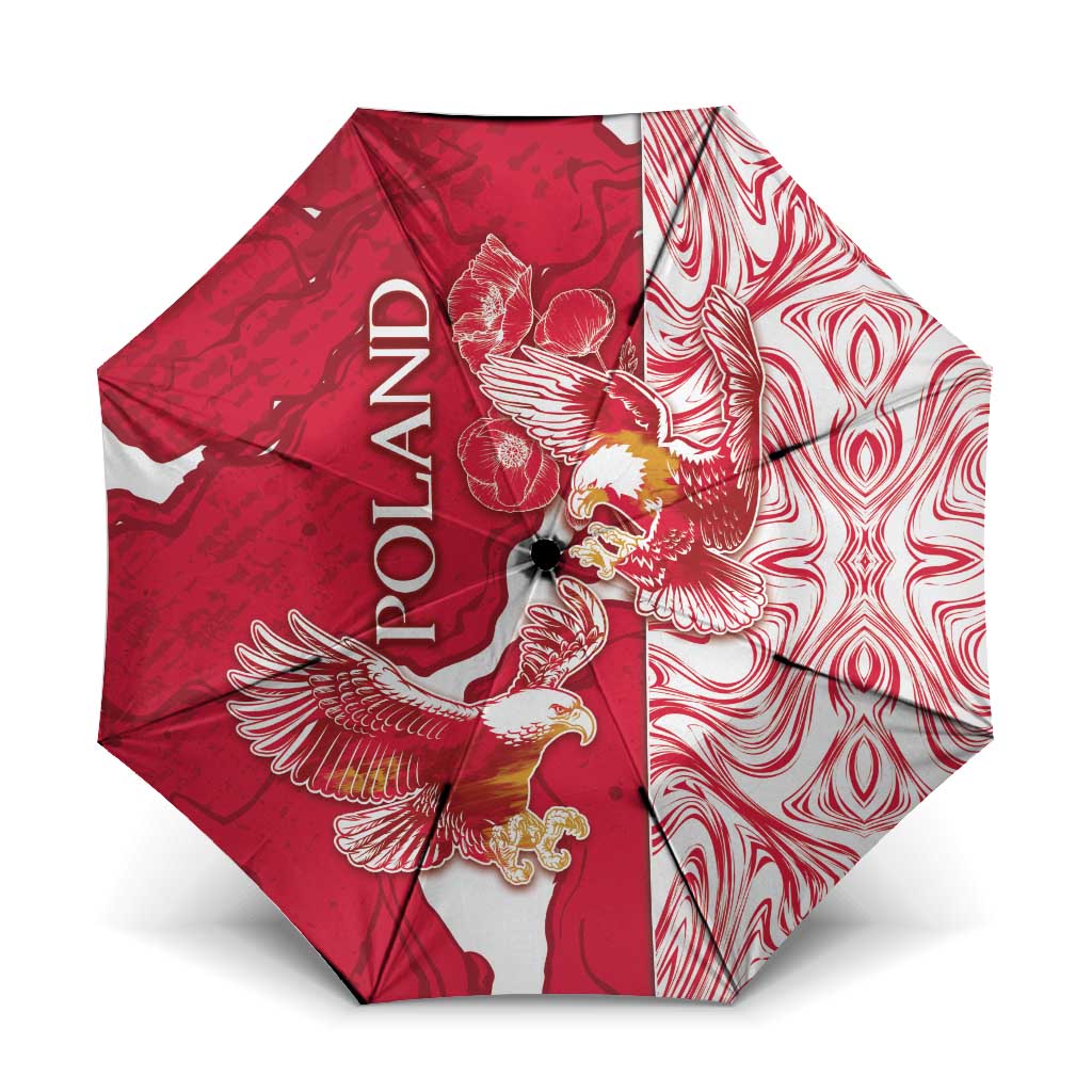 Poland Umbrella Two White Eagles Fighting - Wonder Print Shop