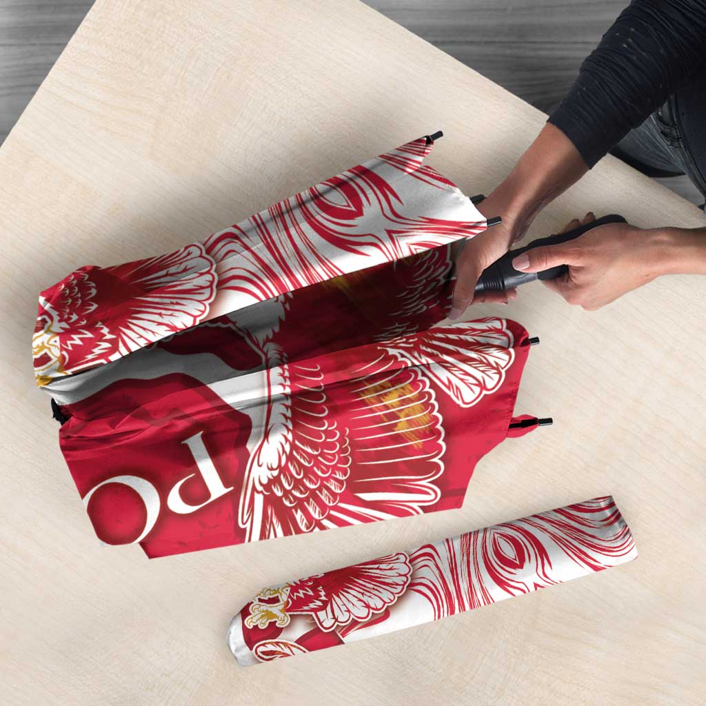 Poland Umbrella Two White Eagles Fighting - Wonder Print Shop