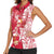 Personalized Poland Women Sleeveless Polo Shirt Two White Eagles Fighting - Wonder Print Shop