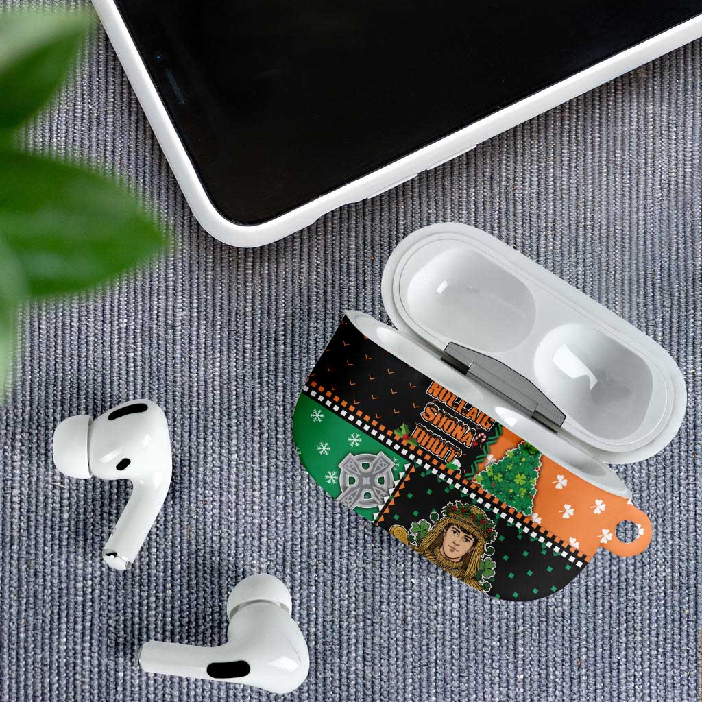 Ireland Christmas AirPods Case Wren Boy With Shamrock Xmas Tree - Wonder Print Shop