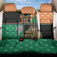 Ireland Christmas Back Car Seat Cover Wren Boy With Shamrock Xmas Tree - Wonder Print Shop