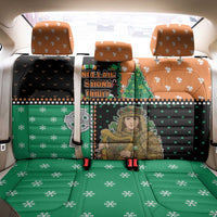 Ireland Christmas Back Car Seat Cover Wren Boy With Shamrock Xmas Tree - Wonder Print Shop