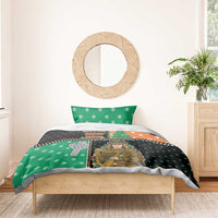 Ireland Christmas Bedding Set Wren Boy With Shamrock Xmas Tree - Wonder Print Shop