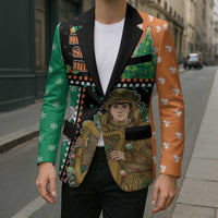 Ireland Christmas Blazer Wren Boy With Shamrock Xmas Tree - Wonder Print Shop