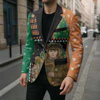 Ireland Christmas Blazer Wren Boy With Shamrock Xmas Tree - Wonder Print Shop