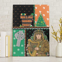 Ireland Christmas Canvas Wall Art Wren Boy With Shamrock Xmas Tree - Wonder Print Shop