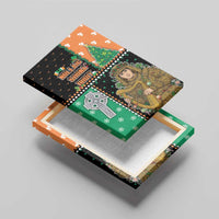 Ireland Christmas Canvas Wall Art Wren Boy With Shamrock Xmas Tree - Wonder Print Shop