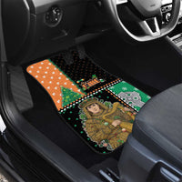 Ireland Christmas Car Mats Wren Boy With Shamrock Xmas Tree - Wonder Print Shop