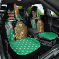 Ireland Christmas Car Seat Cover Wren Boy With Shamrock Xmas Tree - Wonder Print Shop