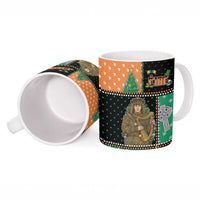 Ireland Christmas Ceramic Mug Wren Boy With Shamrock Xmas Tree - Wonder Print Shop