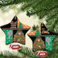 Ireland Christmas Ceramic Ornament Wren Boy With Shamrock Xmas Tree - Wonder Print Shop