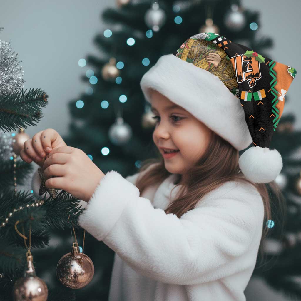 Ireland Christmas Santa Hat Wren Boy With Shamrock Xmas Tree - Wonder Print Shop
