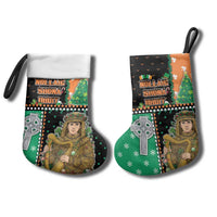 Ireland Christmas Stocking Wren Boy With Shamrock Xmas Tree - Wonder Print Shop