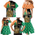 Ireland Christmas Family Matching Mermaid Dress and Hawaiian Shirt Wren Boy With Shamrock Xmas Tree - Wonder Print Shop