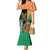 Ireland Christmas Family Matching Mermaid Dress and Hawaiian Shirt Wren Boy With Shamrock Xmas Tree - Wonder Print Shop