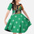 Ireland Christmas Family Matching Off The Shoulder Long Sleeve Dress and Hawaiian Shirt Wren Boy With Shamrock Xmas Tree - Wonder Print Shop