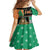 Ireland Christmas Family Matching Off Shoulder Short Dress and Hawaiian Shirt Wren Boy With Shamrock Xmas Tree - Wonder Print Shop