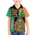 Ireland Christmas Family Matching Off Shoulder Short Dress and Hawaiian Shirt Wren Boy With Shamrock Xmas Tree - Wonder Print Shop