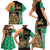 Ireland Christmas Family Matching Short Sleeve Bodycon Dress and Hawaiian Shirt Wren Boy With Shamrock Xmas Tree - Wonder Print Shop