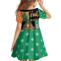 Ireland Christmas Family Matching Summer Maxi Dress and Hawaiian Shirt Wren Boy With Shamrock Xmas Tree - Wonder Print Shop