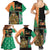 Ireland Christmas Family Matching Summer Maxi Dress and Hawaiian Shirt Wren Boy With Shamrock Xmas Tree - Wonder Print Shop
