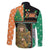 Ireland Christmas Family Matching Tank Maxi Dress and Hawaiian Shirt Wren Boy With Shamrock Xmas Tree - Wonder Print Shop