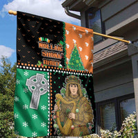 Ireland Christmas Garden Flag Wren Boy With Shamrock Xmas Tree - Wonder Print Shop