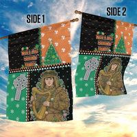 Ireland Christmas Garden Flag Wren Boy With Shamrock Xmas Tree - Wonder Print Shop